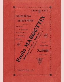 couverture cataloque Margotin  1872