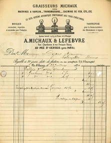 lettre A.MICHAUX et LEFEVRE au PRES St GERVAIS