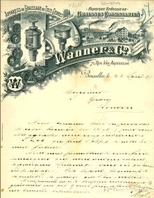 lettre Wanner de bruxelles 1934