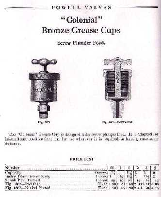 powell colonial greaser  cup
