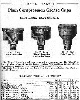 stauffer catalog POWEL greaser cup